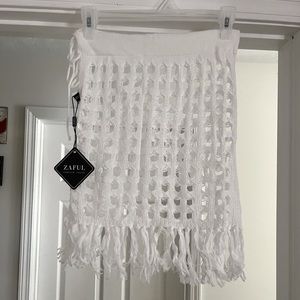 NWT Crochet Swimsuit Coverup Skirt